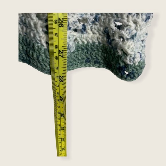 Handmade Loose Knit Sleeveless Babydoll Fit Top, Extra Small - Picture 6 of 6